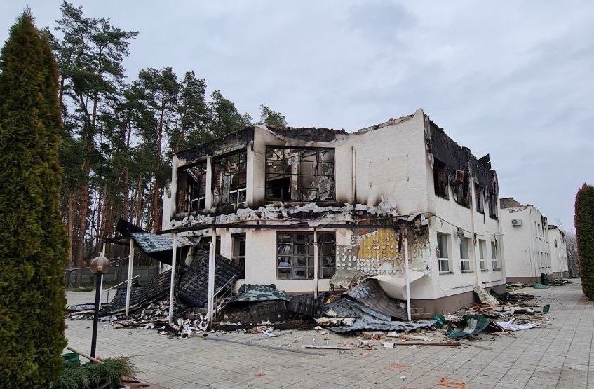 обстріл і пожежа в семінарії